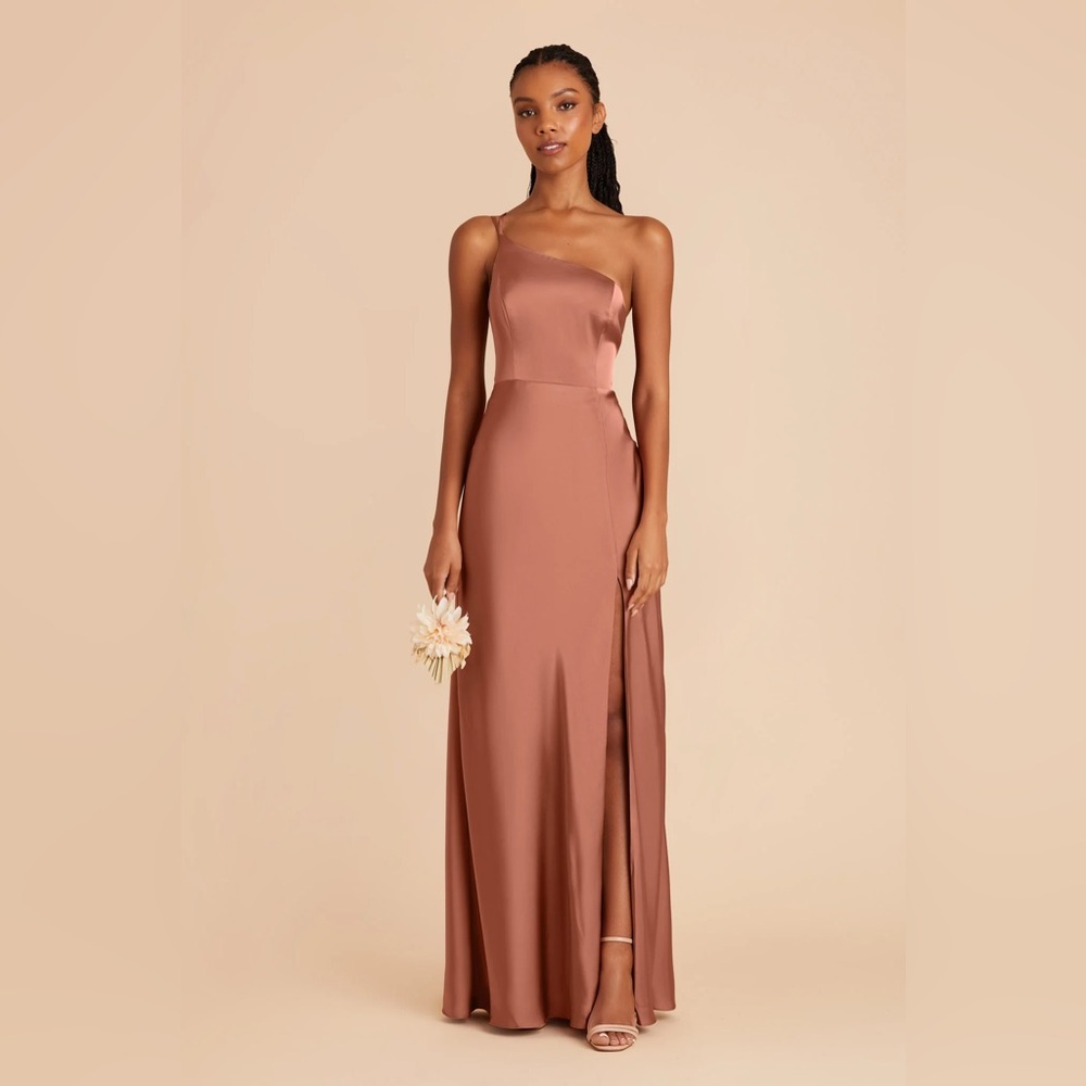 Kensie Matte Satin Bridesmaid Dress, Desert Rose